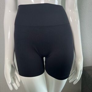 Black High Waist Athletic Shorts